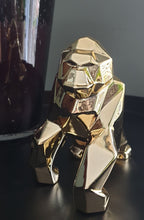 Afbeelding in Gallery-weergave laden, Gorilla beeld geometric gold
