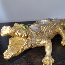 Afbeelding in Gallery-weergave laden, Krokodil theelicht goud
