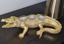 Afbeelding in Gallery-weergave laden, Krokodil theelicht goud
